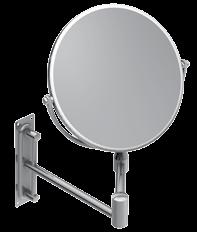 241 BATH ACCESSORIES _ ACCESORIOS BAÑO ACCESSOIRES BAIN _ BADZUBEHÖR ACCESSOIRES Espelho de dupla face, aplicação à parede. Aumento 3X Wall mounted mirror 2 faces.