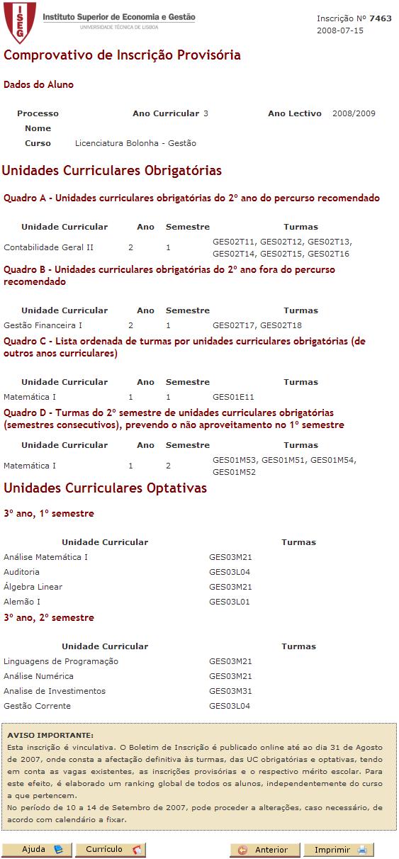 Alunos Criação Inscrições Provisórias 5.