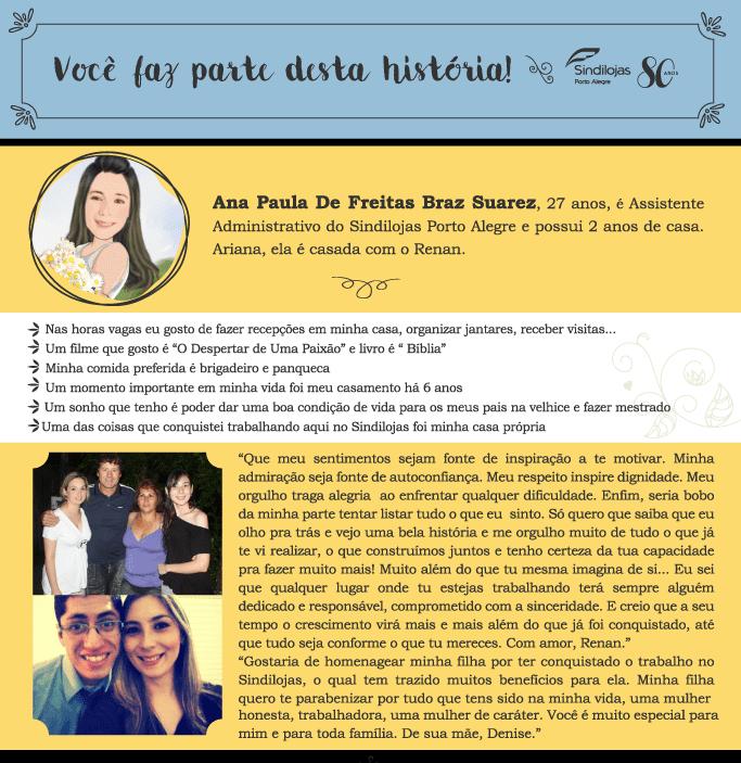 Uma newsletter contando a