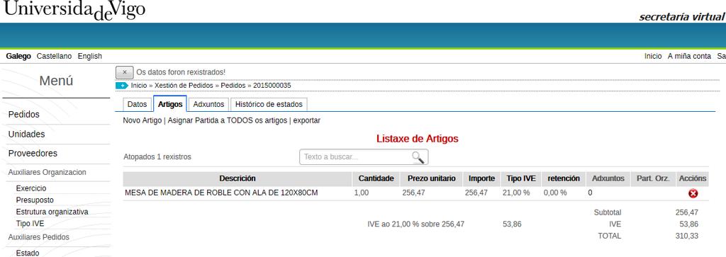 4-Introducción de Adxuntos: O programa permite axuntar arquivos de diferente tipo