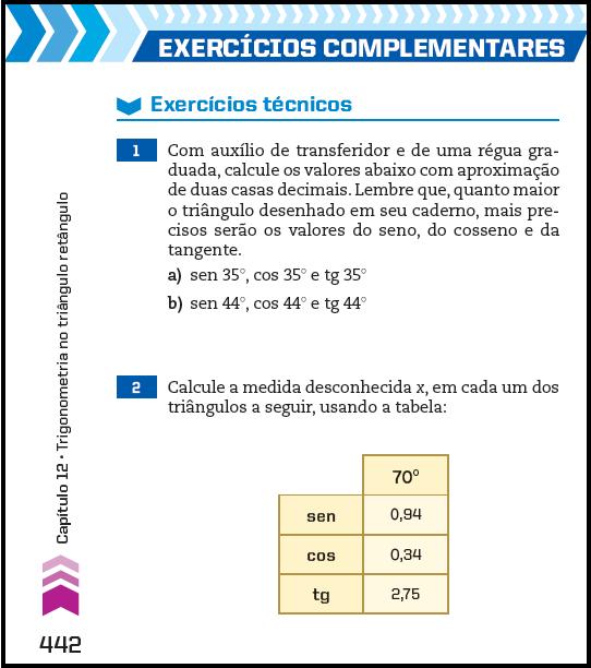 Atividades Exercícios Complementares Com um nível de complexidade maior, os