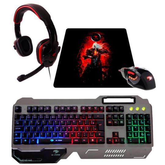 Kits Acessórios Kit Acessórios KT15K6050114 Mouse Gamer- MOG015EGLB Teclado Gamer- KMGK60 Fone Gamer- EPH501EGSB Mouse PAD Gamer - MP2014BGSB