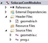 Usando módulos geometria.h (header file) Escreva a função cone anterior, usando módulos. #define PI 3.14159265f protótipo void cone(float r, float h, float * area, float * volume); geometria.