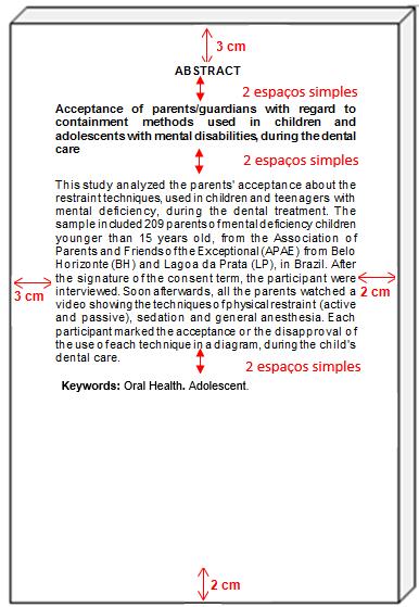 Elementos pre-textuais 3.7.2 Resumo em inglês Palavra - ABSTRACT 19 * Fonte arial 12 * letras maíúsculas * Negrito * Centralizado * É obrigatório inserir o título do trabalho em inglês.