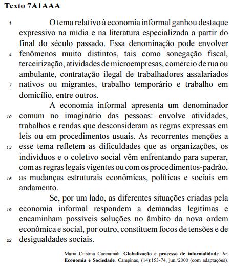 24 A substituição da forma verbal pode envolver (l.3) por envolve alteraria os sentidos do texto. 25 Haveria prejuízo gramatical para o texto caso a palavra procedimentos-padrão (l.