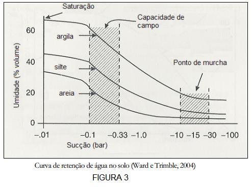 CONTEÚDO DE ÁGUA NO SOLO E POTENCIAL DE