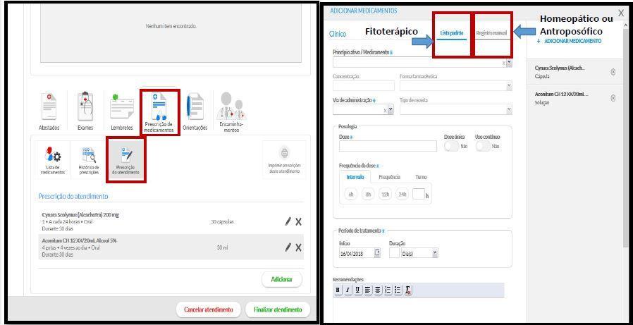 Prescrição de medicamentos