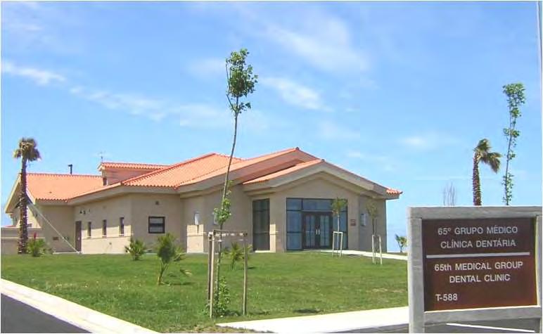 Clínica Dentária Base Aérea das Lajes Ilha Terceira, Açores Dental Clinic United States Navy Lajes Field, Terceira Island, Azores Trabalhos efectuados A clínica dentária foi uma obra adjudicada pela