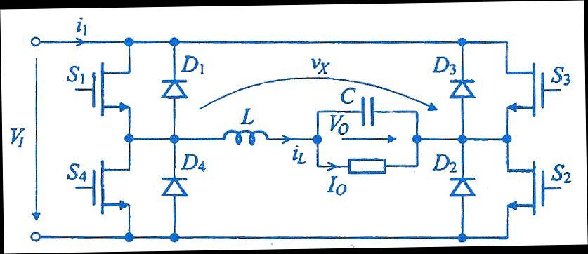 circuito em meia ponte, permite que se use apenas uma fonte de tensão x