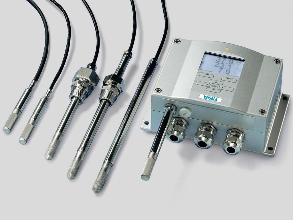 Transmissores de umidade e temperatura série HMT330 Para medições exigentes de umidade Características Medição completa de 0 100% U.R.