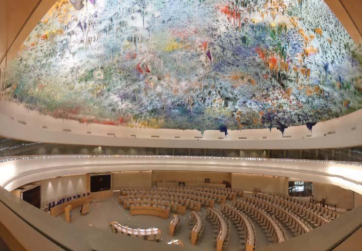 The UN Assembly Hall in Geneva.
