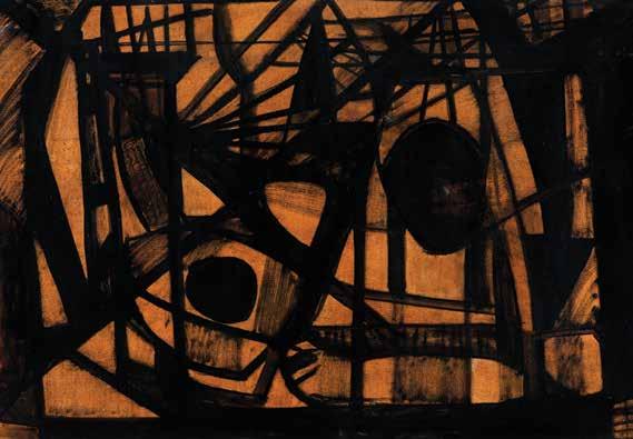 119 Aldo Bonadei Abstrato 47 x 68 cm