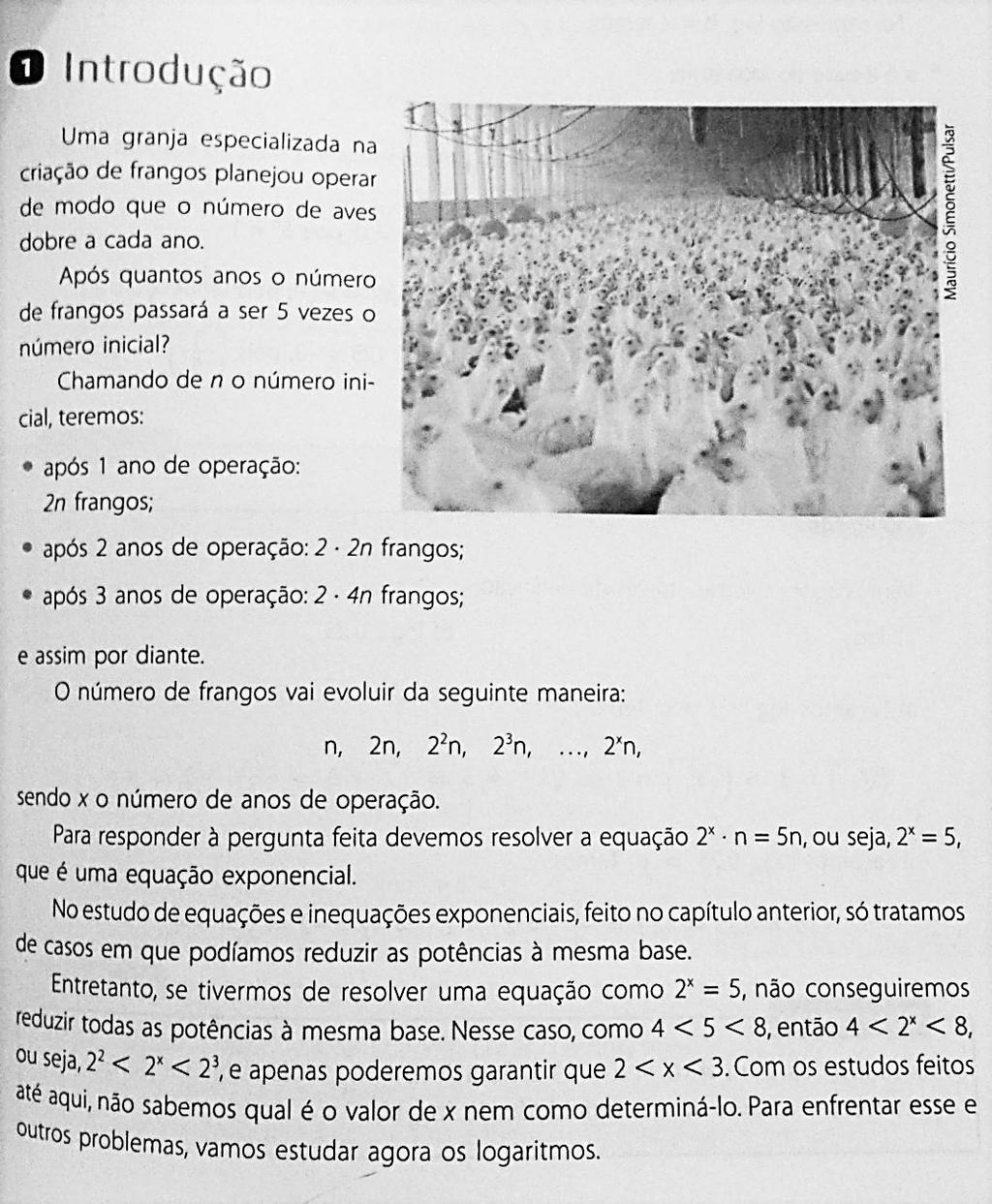 71 Figura 29 exemplo de introdução a teoria dos logaritmos IEZZI, Gelson. Fundamentos da Matemática Elementar. ATUAL, 2004, São Paulo. p.