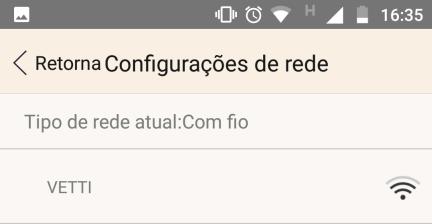 Gravações Cronometradas Opção para ativar a gravação da câmera no cartão Micro SD É possível escolher 2 tempos de gravação, escolhendo a hora inicial e final. Configuração de rede.