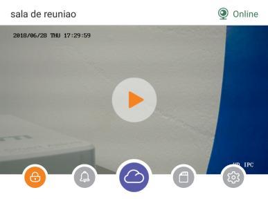 Após salvar a senha, poderá retirar o cabo de rede, a câmera começará a usar o sinal WIFI da sua rede Configuração do Cartão SD Nesta Opção Você tem acesso a capacidade do cartão micro SD.