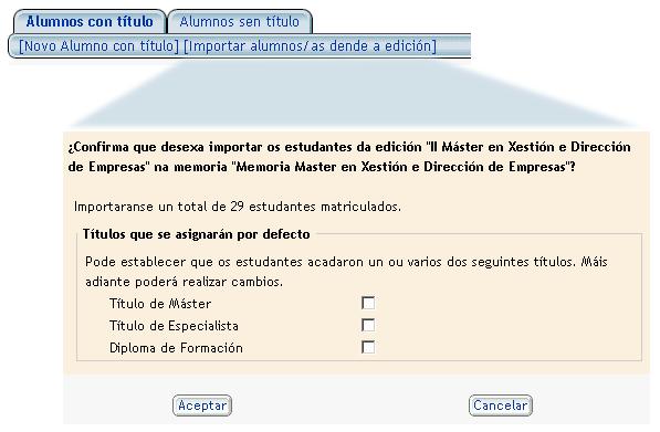 Figura 33: Importación de estudantes dun