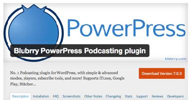 blubrry powerpress o plugin para podcasts Gera todos os metadados necessários, como autor, título, imagem de destaque, endereço do mp3,