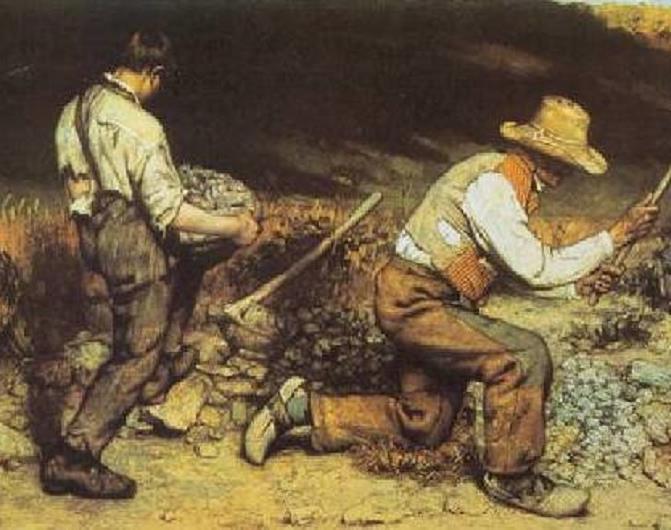 Os quebradores de pedra (1849), Coubert