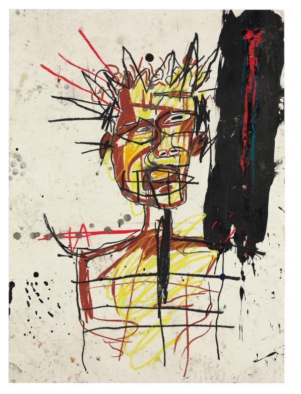 paper] 76 x 56 cm Copyright The Estate of Jean-Michel Basquiat. Licensed by Artestar, New York.