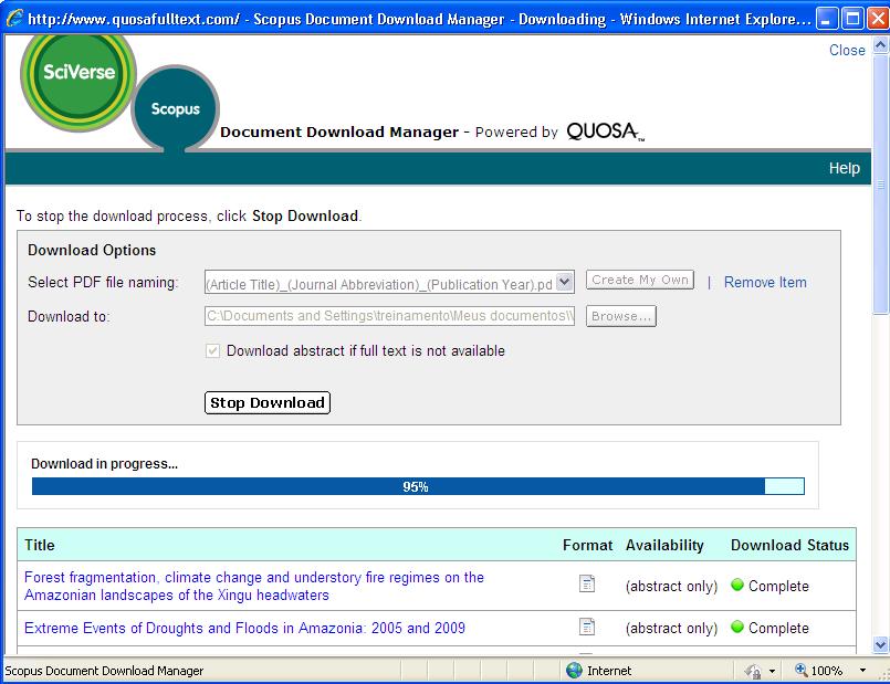 Document Download Manager Ferramenta para