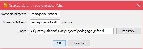 3. Preparação para criar novo projeto no JClic author Após a instalação acesse o software JClic author para criar novo projeto, ou abrir um existente.