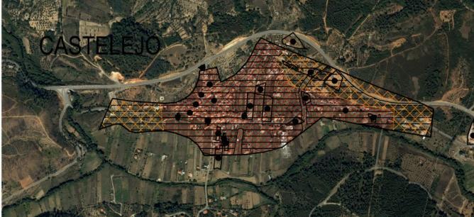 Figura 10: Perímetros Urbanos de Castelejo Análise do nível de Ocupação Aglomerado Espaços Urbanos Quadro 16: Perímetros Urbanos de Castelejo Análise do nível de Ocupação PERÍMETRO URBANO EM VIGOR