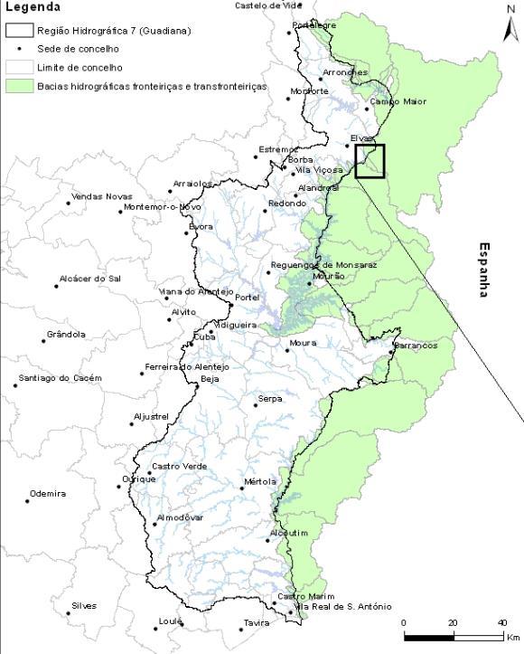 Massas de água partilhadas 25 Massas de Água CATEGORIA: 21 Rios, 3 Águas de Transição e 1 Água