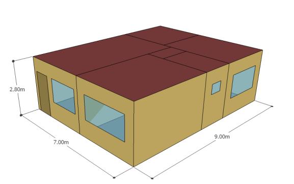 Figura 1 Croqui volumétrico da tipologia de 63 m². Figura 2 