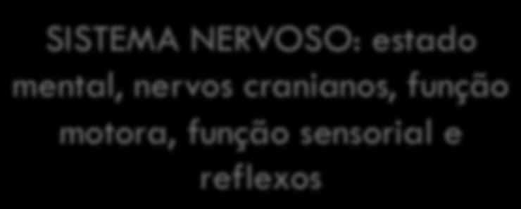 Avaliação neurológica RESUMO Para quê avaliar? Quais dados coletar?