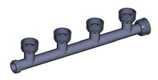 UP. 26. MFD. 2OUT 2-outlet manifold Manifold PVC-U 2 sorties Colector PVC-U 2 salidas Colector PVC-U 2 saídas G CODE REF.
