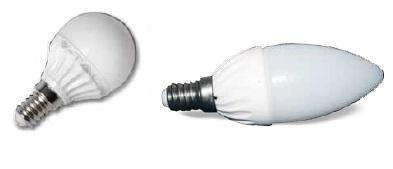 LED P45/VELA E14 LED R39/50 E14 natural: 4500k quente: 2700k 3300k Substituição simples e directa das lâmpadas incandescentes ou fluorescentes compactas Potência Cor Tipo de P45-4W Disponível SMD