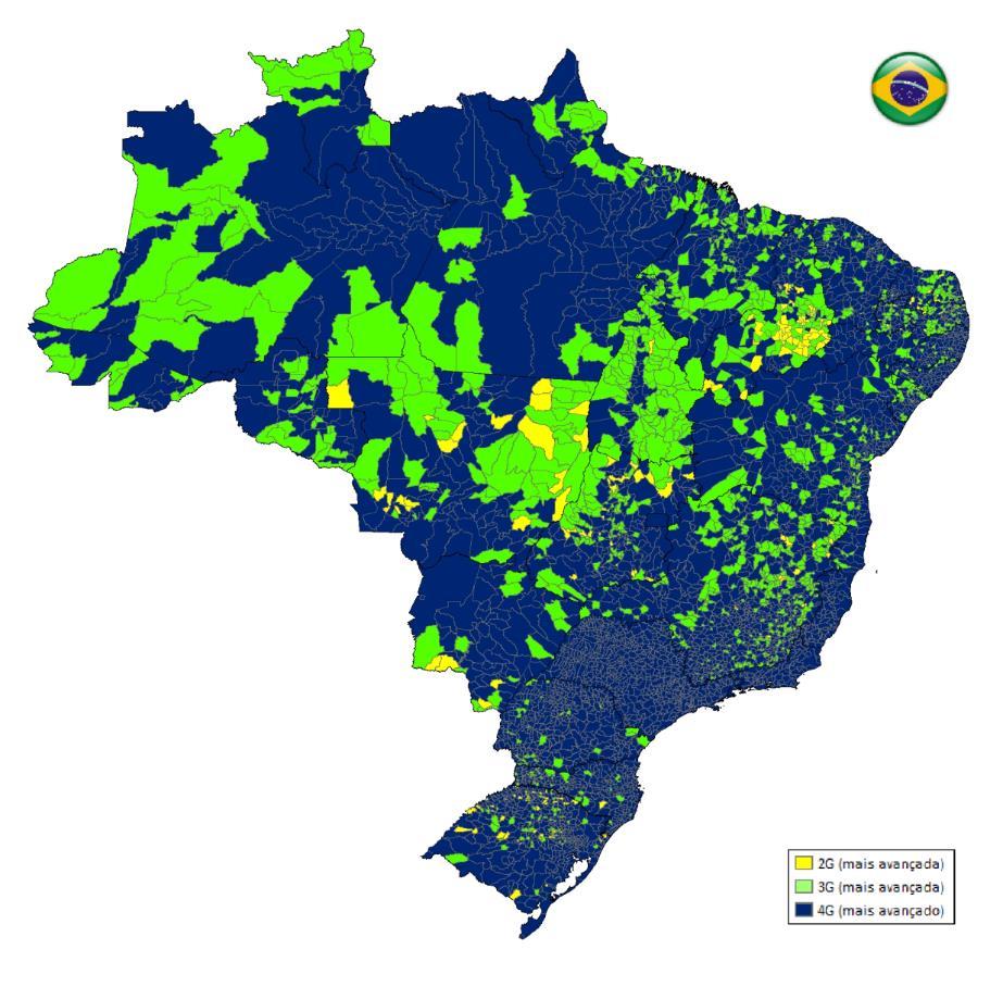 maiores prestadoras da telefonia móvel (SMP), com dados de maio/2018.