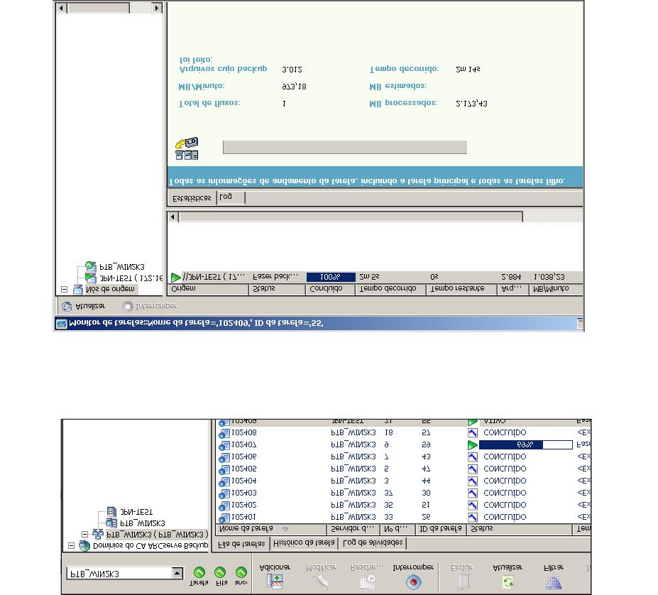 Como usar o CA ARCserve Backup para gerenciar atividades diárias Monitoramento central de tarefas O monitoramento central de tarefas permite monitorar o progresso de todas as tarefas executadas em