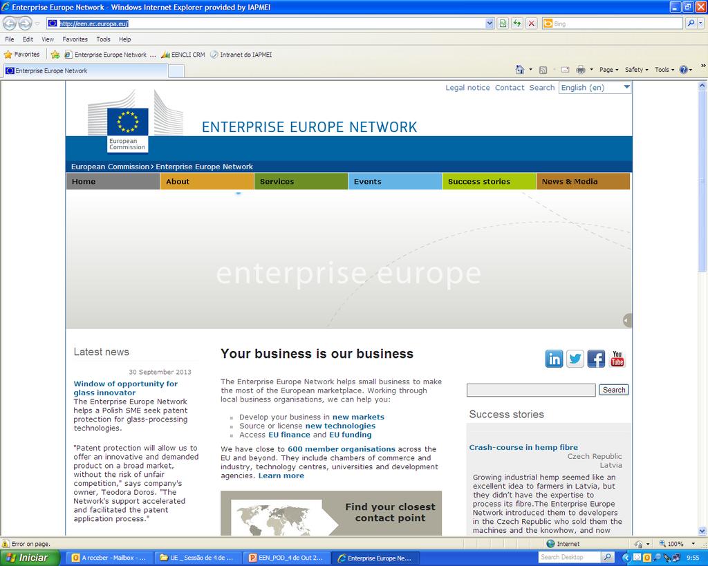 Sitio da Rede Europeia