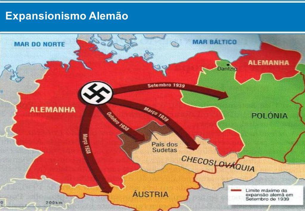 Etapas: 1939-42: Avanço das Tropas do