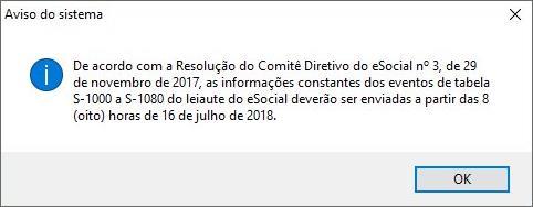 Também, não permitirá a geração da carga de trabalhadores antes de setembro e a geração de periódicos antes de novembro.