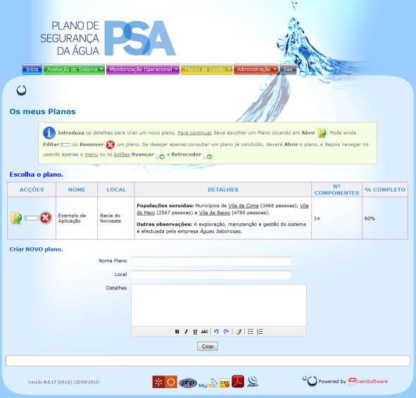 Módulo avaliação Plano PSA Plataforma Informática para o