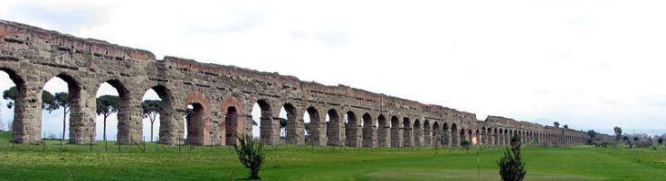 Acqua Cláudia. Parque dos Aquedutos, Roma.