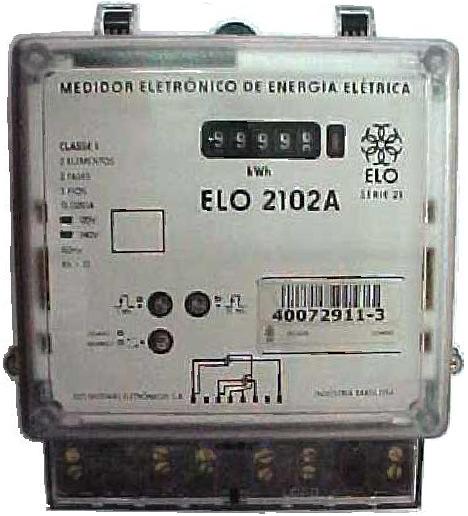 Figura 2.1 - ELO2102A. O contador do ELO2102A é do tipo eletromecânico.