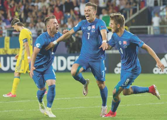 ZÁPAS A-SKUPINY: SLOVENSKO ŠVÉDSKO 3:0 (2:0) FUTBAL FAKTY ZO ZÁPASU 21.