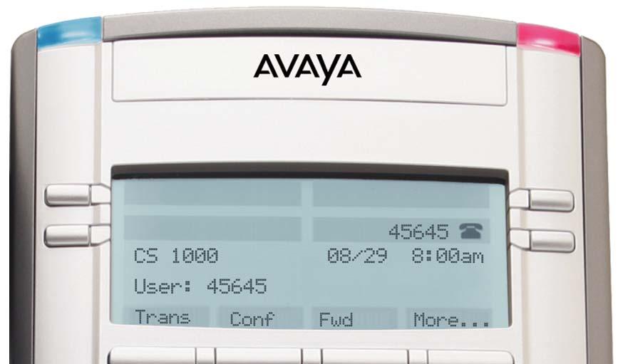Funções adicionais do telefone Usando a Central virtual em seu telefone remoto Como as características do visor, entre elas o tamanho, variam de um modelo de deskphone IP para outro, o visor do Avaya