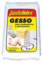 Gesso Obtido da gibsita (sulfato de cálcio hidratado e calcinado) Pó branco com granulometria muito