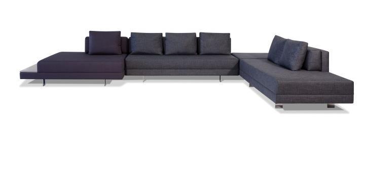 Domo Um linha de sofá modular, completamente versátil com linhas arrojadas e modernas.