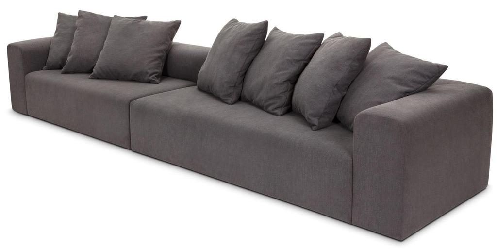 Objeto Esta linha de sofá modular apresenta com muita simplicidade o inusitado, conferindo autonomia para montar o sofá