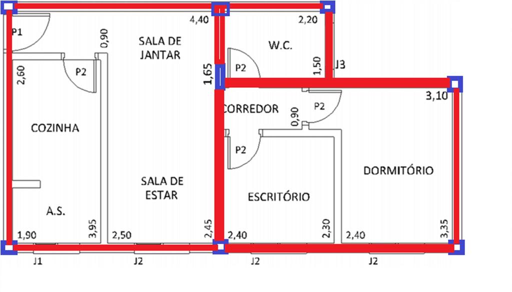 Determinar os carregamentos sobre as lajes.