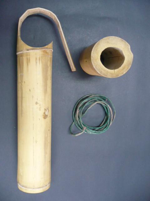 fibras laterais do bambu e