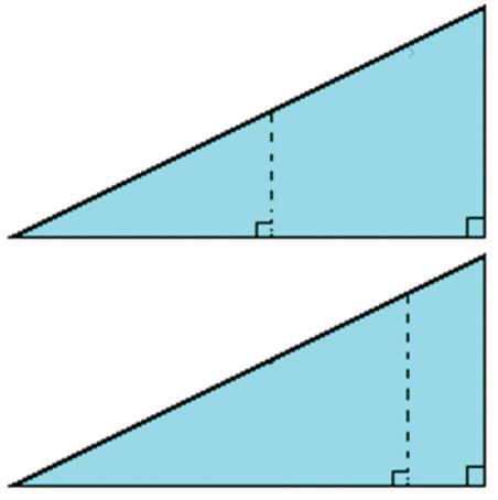 7 Atividade Construindo Triângulos Retângulos Semelhantes 2. Pegue dois dos três triângulos que você recortou. Faça dobras como as indicadas na Figura 3.
