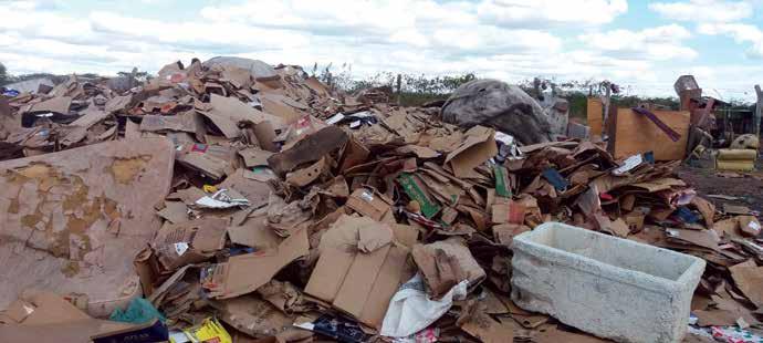 PLANO DAS COLETAS SELETIVAS BACIA HIDROGRÁFICA DO ACARAÚ Região Sertão de Crateús Foto 23. Recicláveis separados para a comercialização em Santa Quitéria 7.