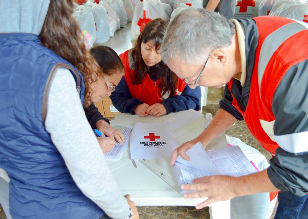 Programas Comunitários CAMPANHA DO AGASALHO Projeto Parceria Ativa Doações Em agosto, a Cruz Vermelha de São Paulo concluiu as entregas da Campanha do Agasalho. Foram doados 2.