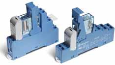 Características 1 e 2 contatos - relé modular de interface, largura 15.8 mm. Relé modular de interface para sistemas PLC 48.61-1 contato 16 A (conexão a parafuso) 48.